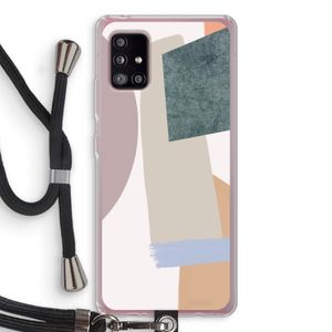 Lindo: Samsung Galaxy A51 5G Transparant Hoesje met koord