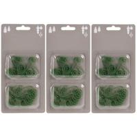 Kerstbalhaakjes - 120x stuks - groen - 3,5 cm - metaal - kerstboomhaakjes