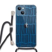 Moroccan stripes: iPhone 13 Transparant Hoesje met koord