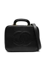 CHANEL Pre-Owned trousse de toilette en cuir (années 1990) - Noir - thumbnail