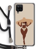 Let's get salty: Samsung Galaxy A12 Transparant Hoesje met koord