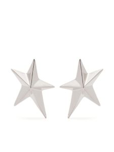 Mugler puces d'oreilles à design d'étoile - Argent