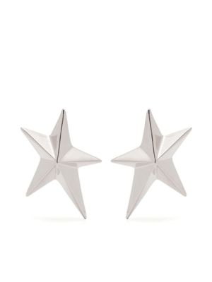 Mugler puces d'oreilles à design d'étoile - Argent