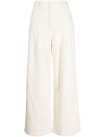 tout a coup pantalon palazzo en coton - Blanc