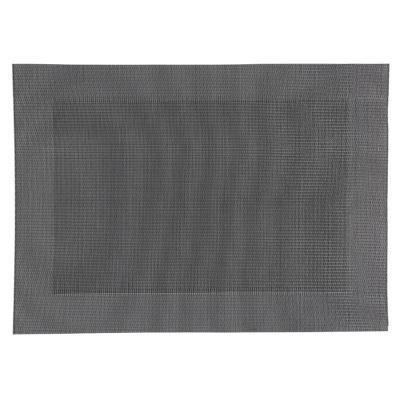 Secret de Gourmet diner placemat Texaline - zwart - 50 x 35 cm - Onderleggers