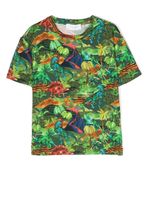 Roberto Cavalli Junior t-shirt à imprimé dinosaure - Vert