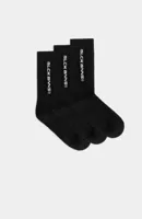 Black Bananas Initial Sokken 3-Pack Zwart - Maat 35/38 - Kleur: Zwart | Soccerfanshop