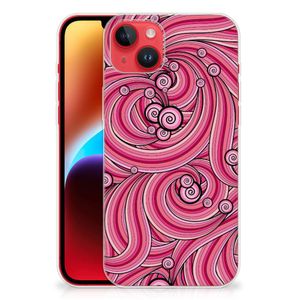 iPhone 14 Plus Hoesje maken Swirl Pink