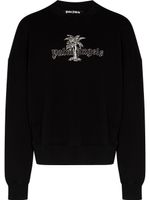 Palm Angels sweat à logo brodé - Noir