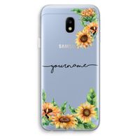 Zonnebloemen: Samsung Galaxy J3 (2017) Transparant Hoesje