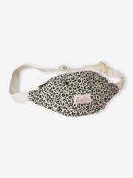 Fluwelen heuptas met kat voor meisjes beige