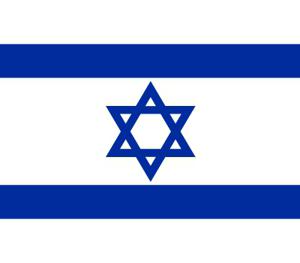 Vlag Israel sticker