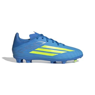 adidas F50 League Gras / Kunstgras Voetbalschoenen (MG) Kids Blauw Neongeel adidas F50 League Gras / Kunstgras Voetbalschoenen (MG) Kids Blauw Neongeel
