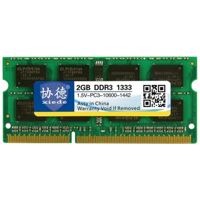 XIEDE X042 DDR3 1333MHz 2GB 1.5 V algemene volledige compatibiliteit geheugen RAM module voor laptop