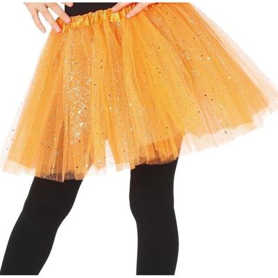Fiesta Petticoat/tutu rokje - meisjes - oranje - 31 cm - Tule onderrokje - kinderen