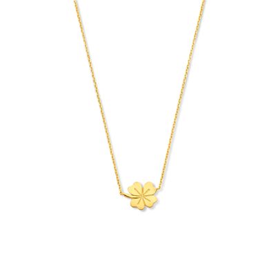 Ketting Klaver geelgoud 40 - 42 - 44 cm