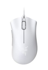 RAZER DeathAdder Essential White Ed Gaming-muis Kabelgebonden Optisch Zwart 5 Toetsen 6400 dpi