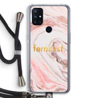 Feminist: OnePlus Nord N10 5G Transparant Hoesje met koord