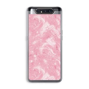 Abstract Painting Pink: Samsung Galaxy A80 Transparant Hoesje
