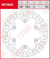 TRW Remschijf, remschijven voor de moto, MST482EC