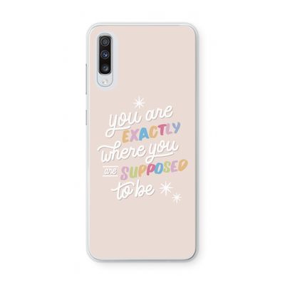 Right Place: Samsung Galaxy A70 Transparant Hoesje