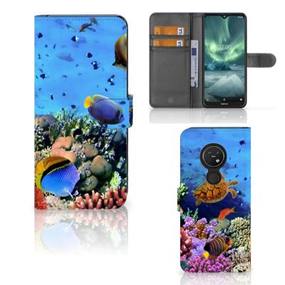 Nokia 7.2 | Nokia 6.2 | Telefoonhoesje | Met pasjeshouder | Vissen