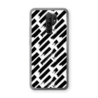 Zwarte vegen: Xiaomi Redmi 9 Transparant Hoesje