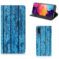 Samsung Galaxy A50 Book | Wallet Case | Wood Blue
