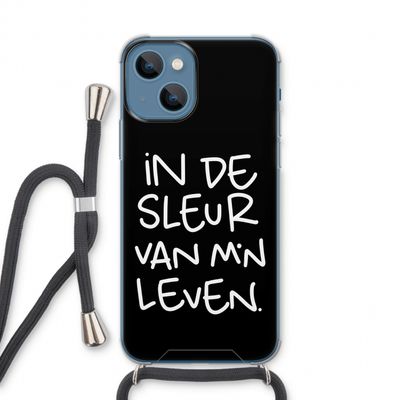De Sleur: iPhone 13 Transparant Hoesje met koord