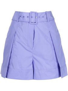 3.1 Phillip Lim short ceinturé à détail plissé - Violet