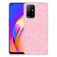 OPPO A94 5G | Reno5 Z | TPU Case | White Flowers