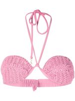 The Mannei haut de bikini en crochet Rio - Rose - thumbnail