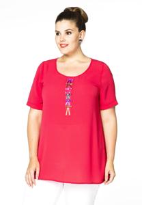 Yoek Tunic little bows | Roze | Maat 50/52