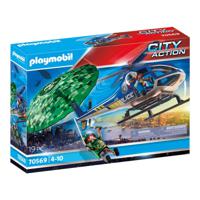 PLAYMOBIL City Action Politiehelikopter Parachute Achtervolging 70569