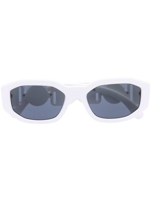 Versace Eyewear lunettes de soleil Biggie à monture géométrique - Blanc