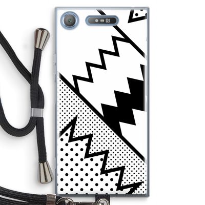 Pop Art #5: Sony Xperia XZ1 Transparant Hoesje met koord