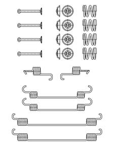 Toebehoren, remschoen ATE, u.a. für Suzuki, Fiat