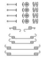 Toebehoren, remschoen ATE, u.a. für Suzuki, Fiat