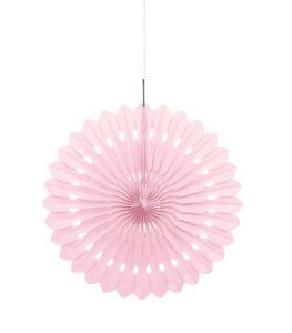 Deco Waaier Zachtroze (40cm)