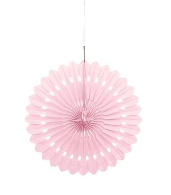 Deco Waaier Zachtroze (40cm)