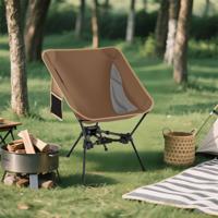 Opvouwbare Campingstoel Ultralicht Klapstoel met Zijzak Opvouwbare Vissersstoel 150 kg Draagvermogen