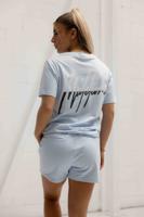 Malelions Kiki T-Shirt Dames Lichtblauw/Donkergrijs - Maat XS - Kleur: LichtblauwGrijs | Soccerfanshop