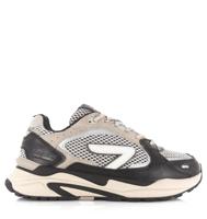 Hub HUB - Slam zwart/beige herensneakers Zwart Mesh Lage sneakers Heren