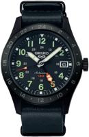 Horlogeband Seiko SSK025K1 / 4R34-00C0 / L0PF011M0 Leder/Kunststof Zwart 20mm