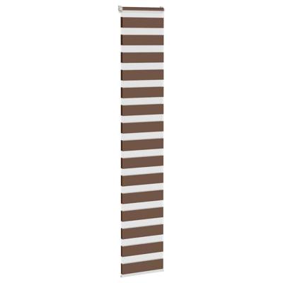 Zebra rolgordijn 40x200 cm stofbreedte 35,9 cm polyester bruin