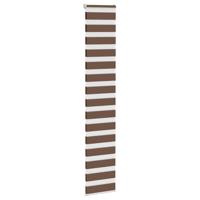Zebra rolgordijn 40x200 cm stofbreedte 35,9 cm polyester bruin - thumbnail
