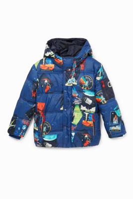 Oversized jack met capuchon - BLUE - 7/8 Oversized jack met capuchon - BLUE - 7/8