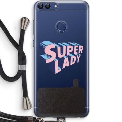 Superlady: Huawei P Smart (2018) Transparant Hoesje met koord