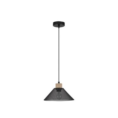 Lyora Design hanglampIan zwart met hout - 9620128