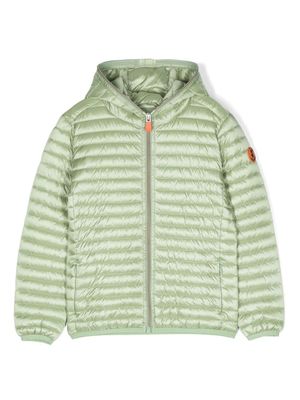Save The Duck Kids doudoune à patch logo - Vert